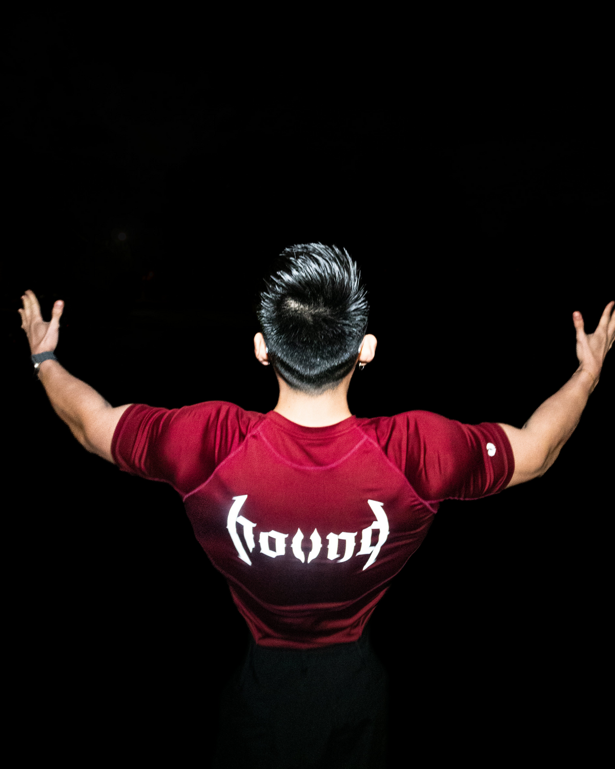 'Rosewood Red' Reflective Compression