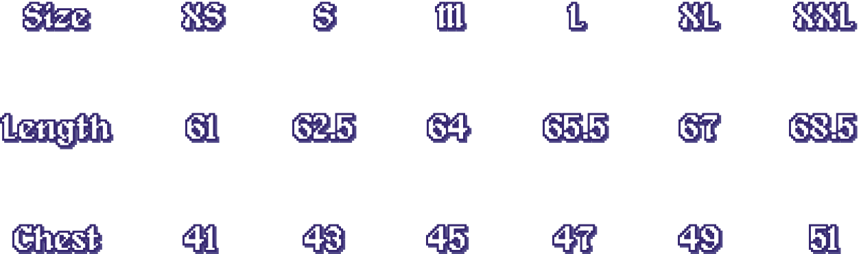 Size Measurements