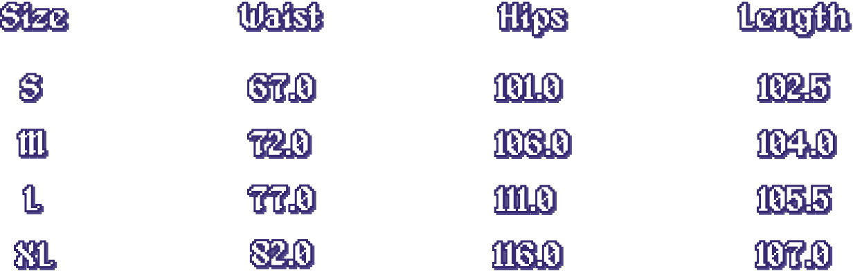 Size Measurements
